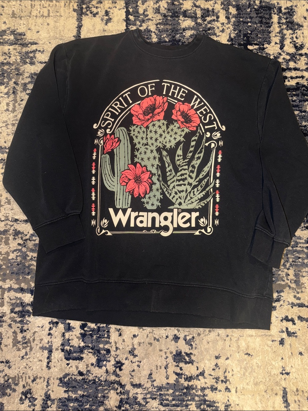 Wrangler Black Crewneck Sweatshirt from Buckle